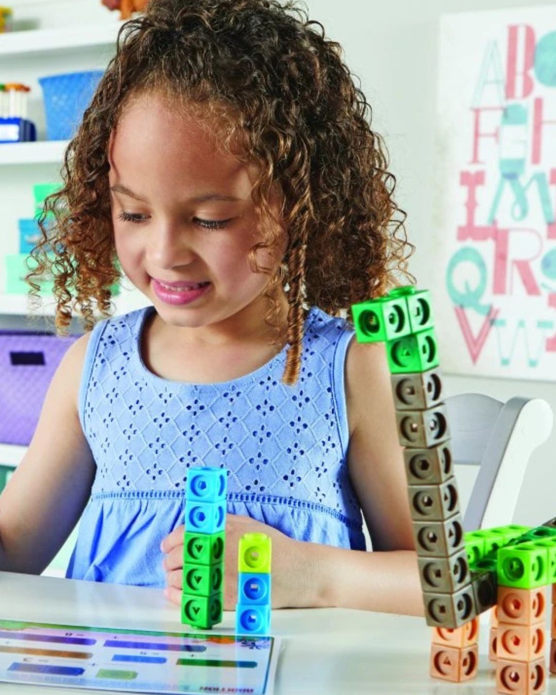 Learning Resources – Sada aktivit pro rané matematické vzdělávání MathLink Cubes – Dinosaur Time